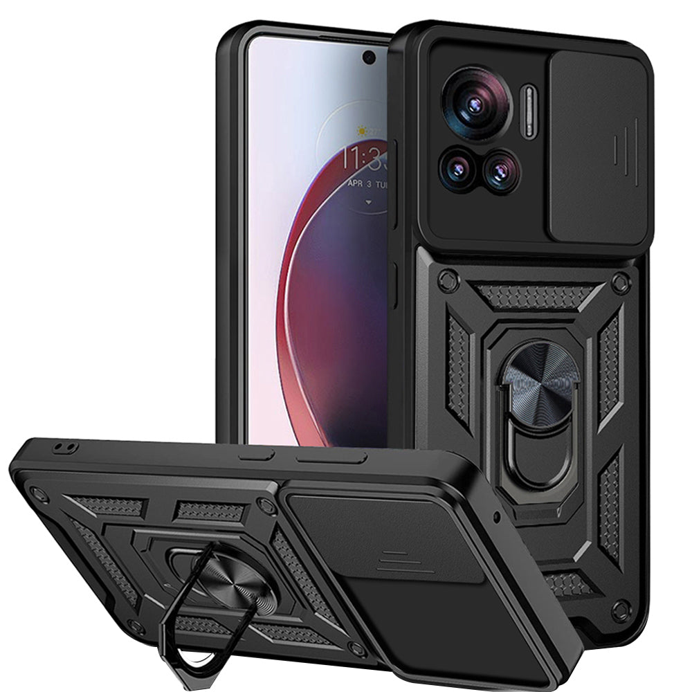 Custodia per Motorola Edge 30 Ultra, Techsuit, CamShield, Nera
