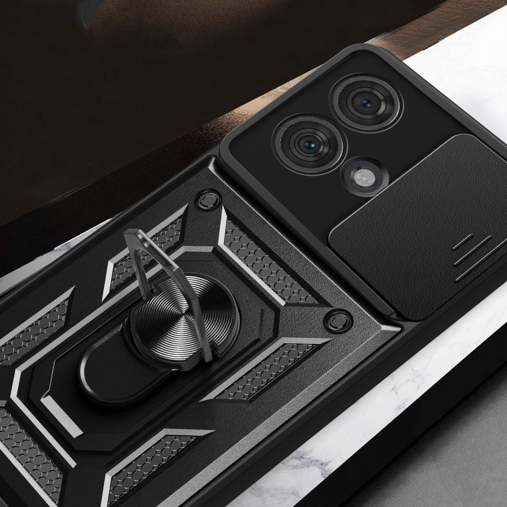 Custodia per Motorola Edge 40 Neo, Techsuit, CamShield, Nera