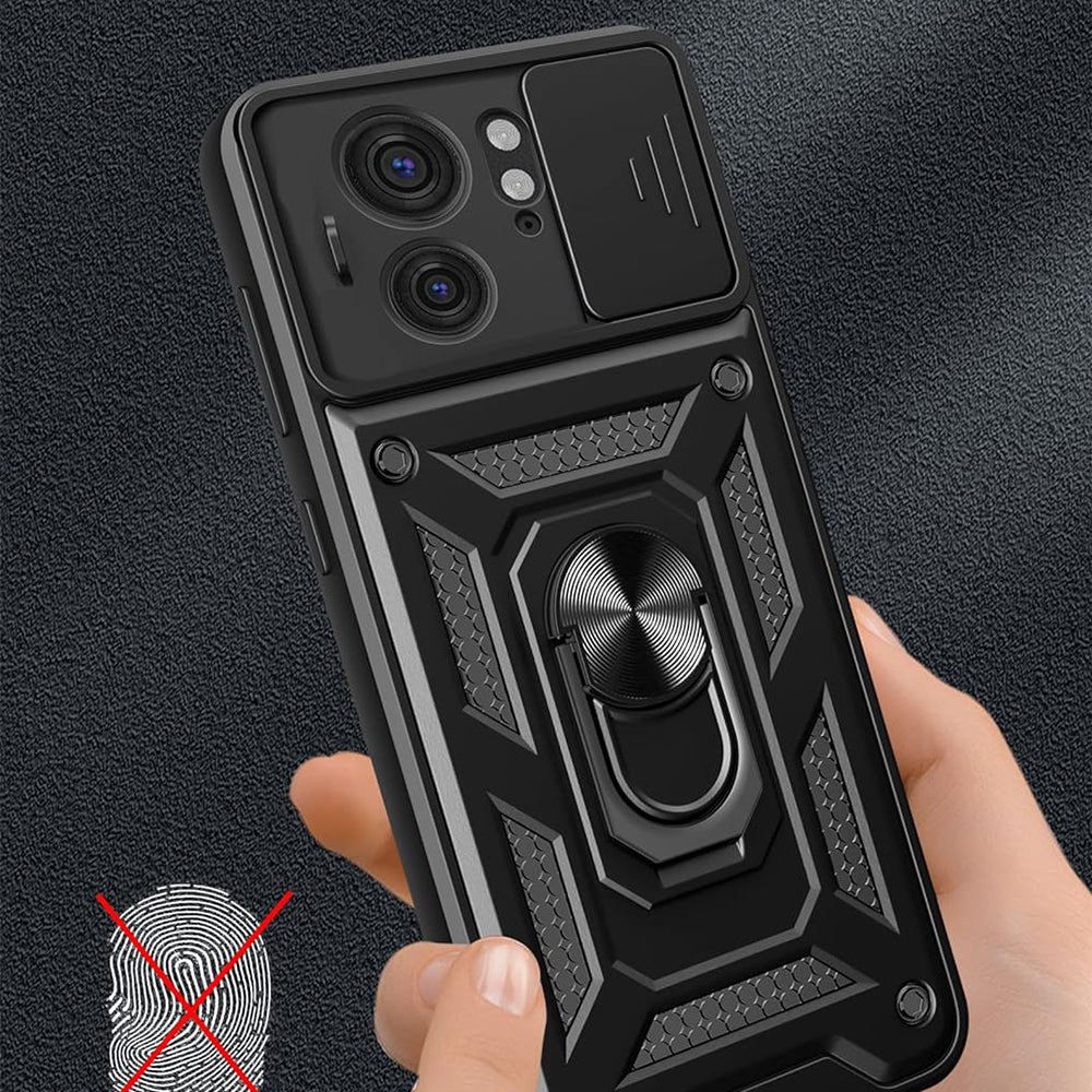 Custodia per Motorola Edge 40, Techsuit, CamShield, Nera