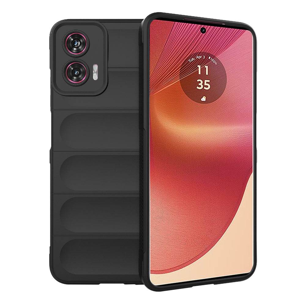 Custodia per Motorola Edge 50 Fusion, Techsuit, Magic Shield, Nera