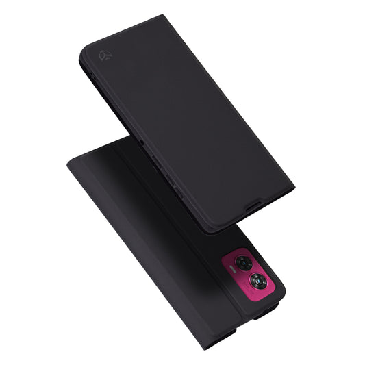 Case for Motorola Edge 50 Fusion, Techsuit, Magskin Book, Black