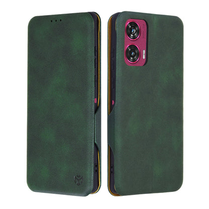 Custodia per Motorola Edge 50 Fusion, Techsuit, Safe Wallet Plus, Verde