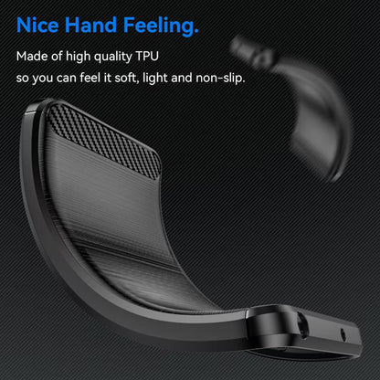 Custodia per Motorola Edge 50 Neo, Techsuit, Carbonio, Nera