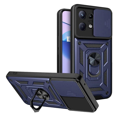 Custodia per Motorola Edge 50 Pro, Techsuit, CamShield, Blu