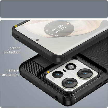 Case for Motorola Edge 50 Ultra, Techsuit, Carbon, Blue