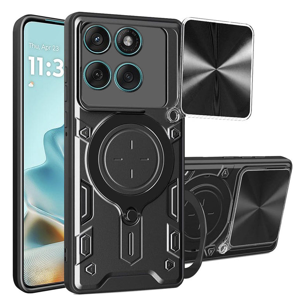 Custodia per Motorola Edge 60 Fusion / Edge 60, Techsuit, CamGuard Pro, Nera