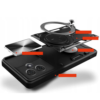 Custodia per Motorola Edge 60 Fusion / Edge 60, Techsuit, CamGuard Pro, Nera