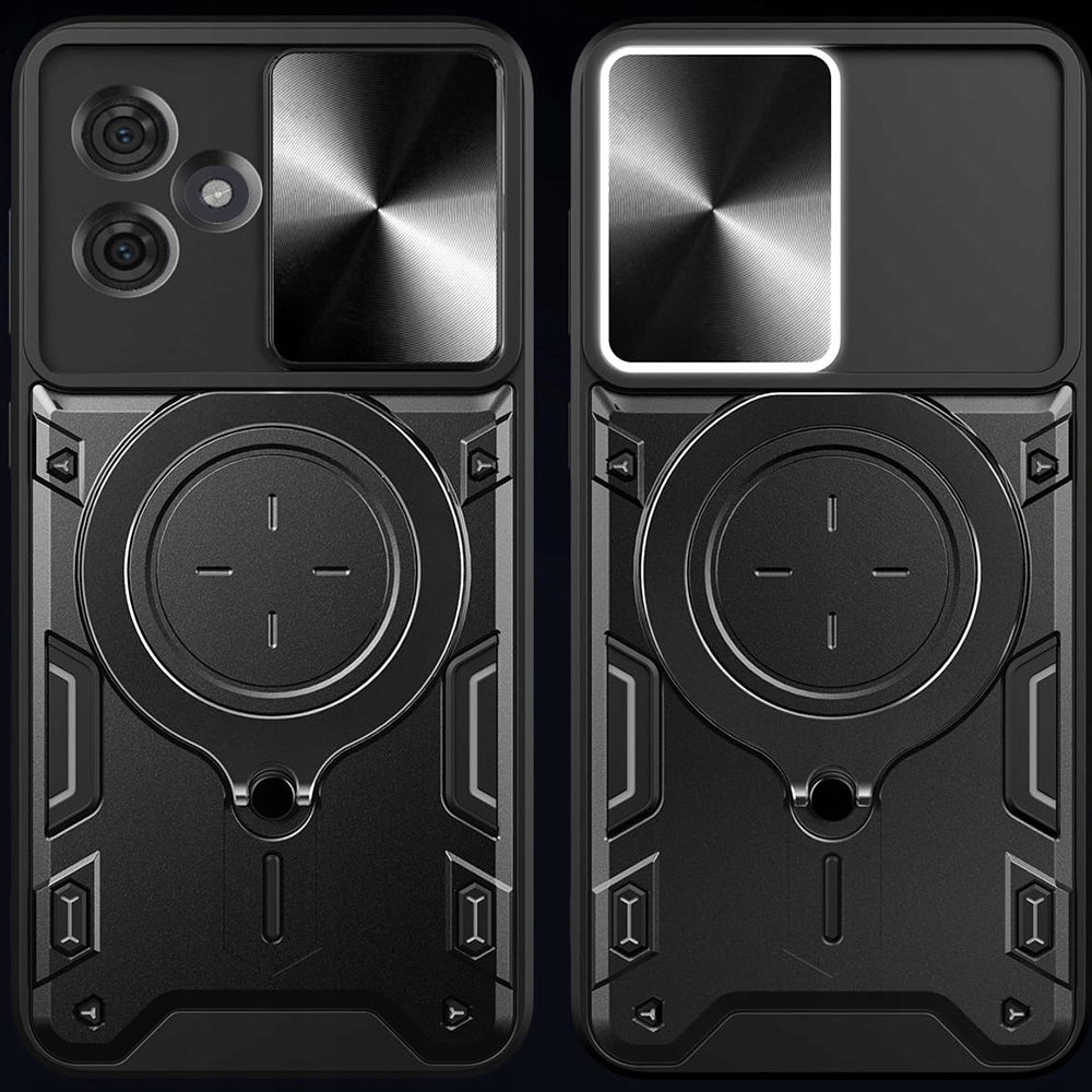 Custodia per Motorola Edge 60 Fusion / Edge 60, Techsuit, CamGuard Pro, Nera