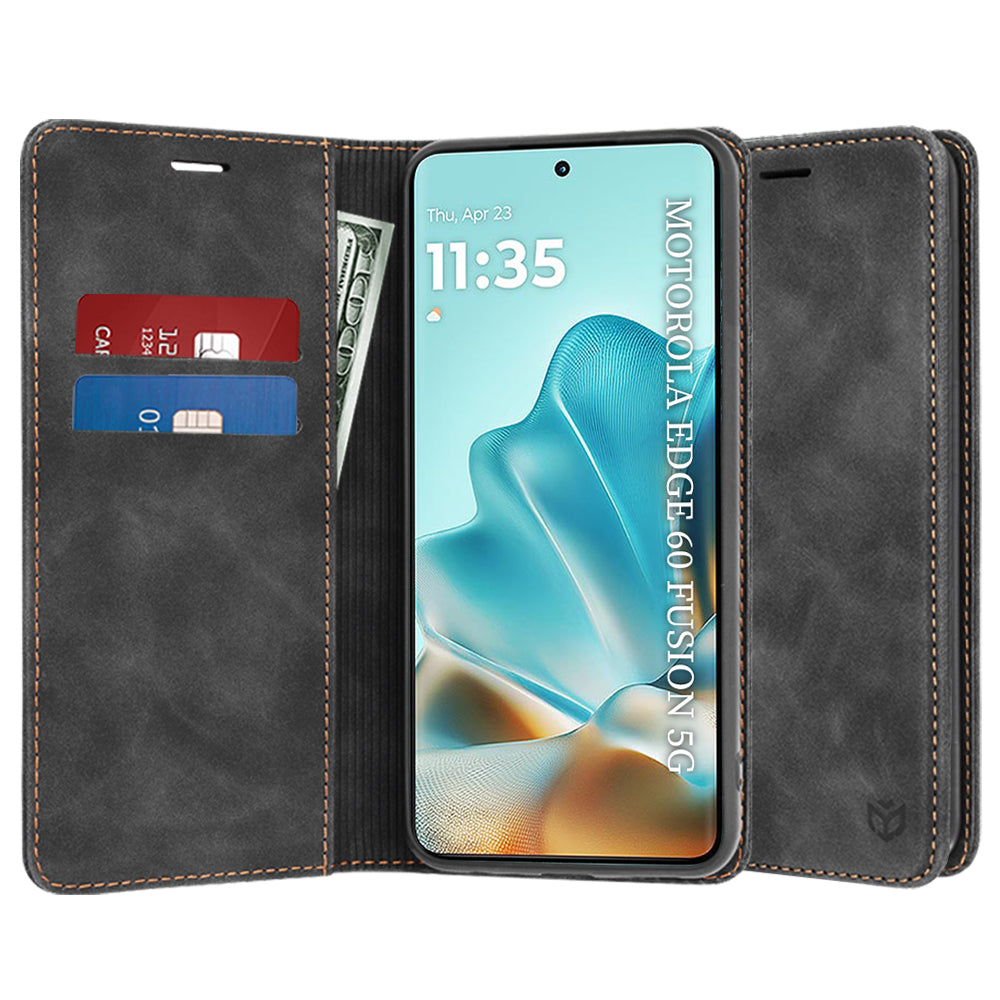 Custodia per Motorola Edge 60 Fusion / Edge 60, Techsuit, Confy, Nera