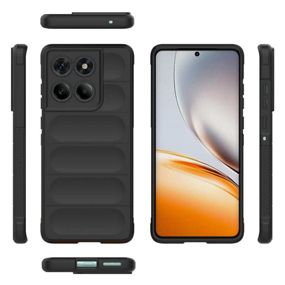 Custodia per Motorola Edge 60 Fusion / Edge 60, Techsuit, Magic Shield, Nera