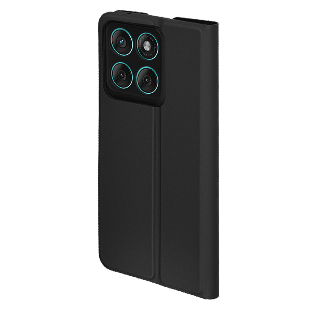 Custodia per Motorola Edge 60 Fusion / Edge 60, Techsuit, Magskin Book, Nera
