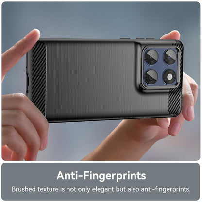 Custodia per Motorola Edge 60 Pro, Techsuit, Carbonio, Nera