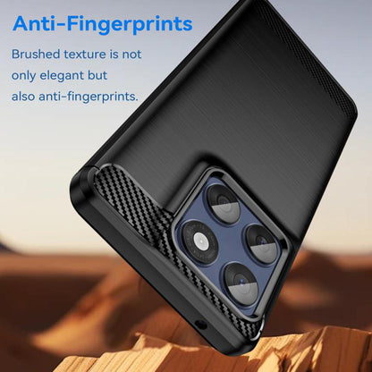 Custodia per Motorola Edge 60 Pro, Techsuit, Carbonio, Nera