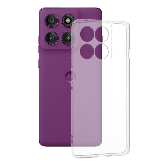 Custodia per Motorola Edge 60 Pro, Techsuit, Chiara, Trasparente