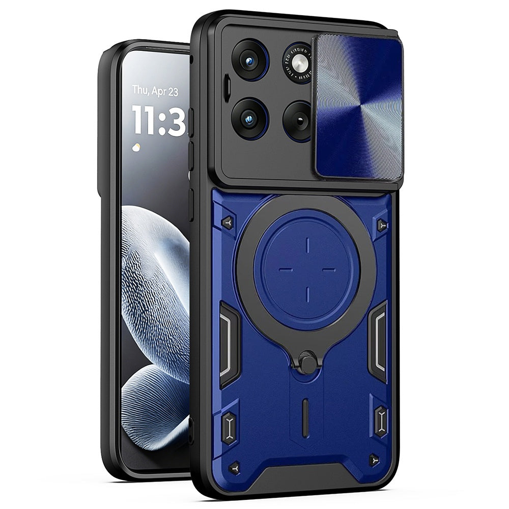 Custodia per Motorola Edge 70 Fusion, Techsuit, CamGuard Pro, Blu
