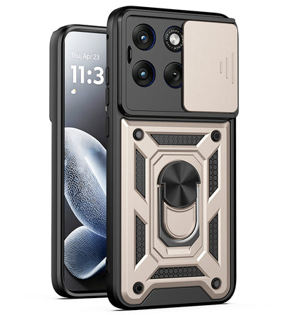 Custodia per Motorola Edge 70 Fusion, Techsuit, CamShield, Dorata