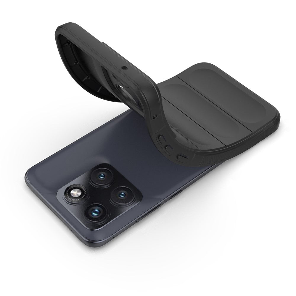 Custodia per Motorola Edge 70 Fusion, Techsuit, Magic Shield, Nera