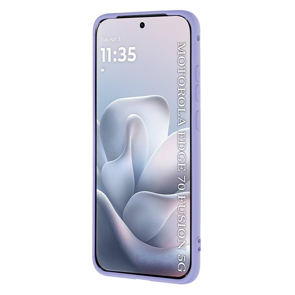 Custodia per Motorola Edge 70 Fusion, Techsuit, SoftFlex, Viola Chiaro