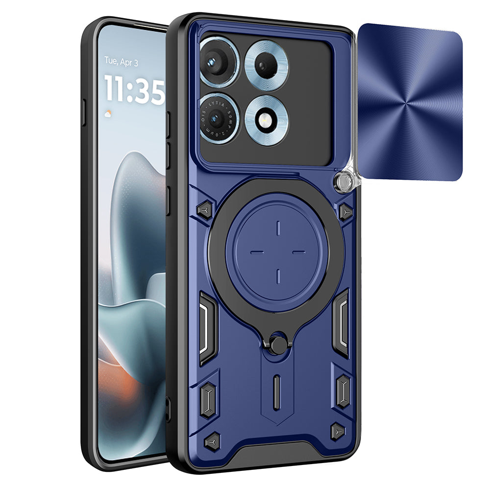 Custodia per Motorola Edge 70 Max, Techsuit, CamGuard Pro, Blu