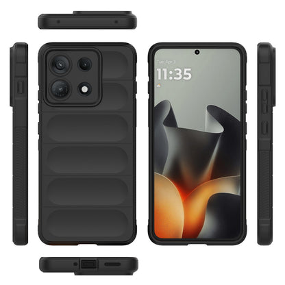 Custodia per Motorola Edge 70 Max, Techsuit, Magic Shield, Nera