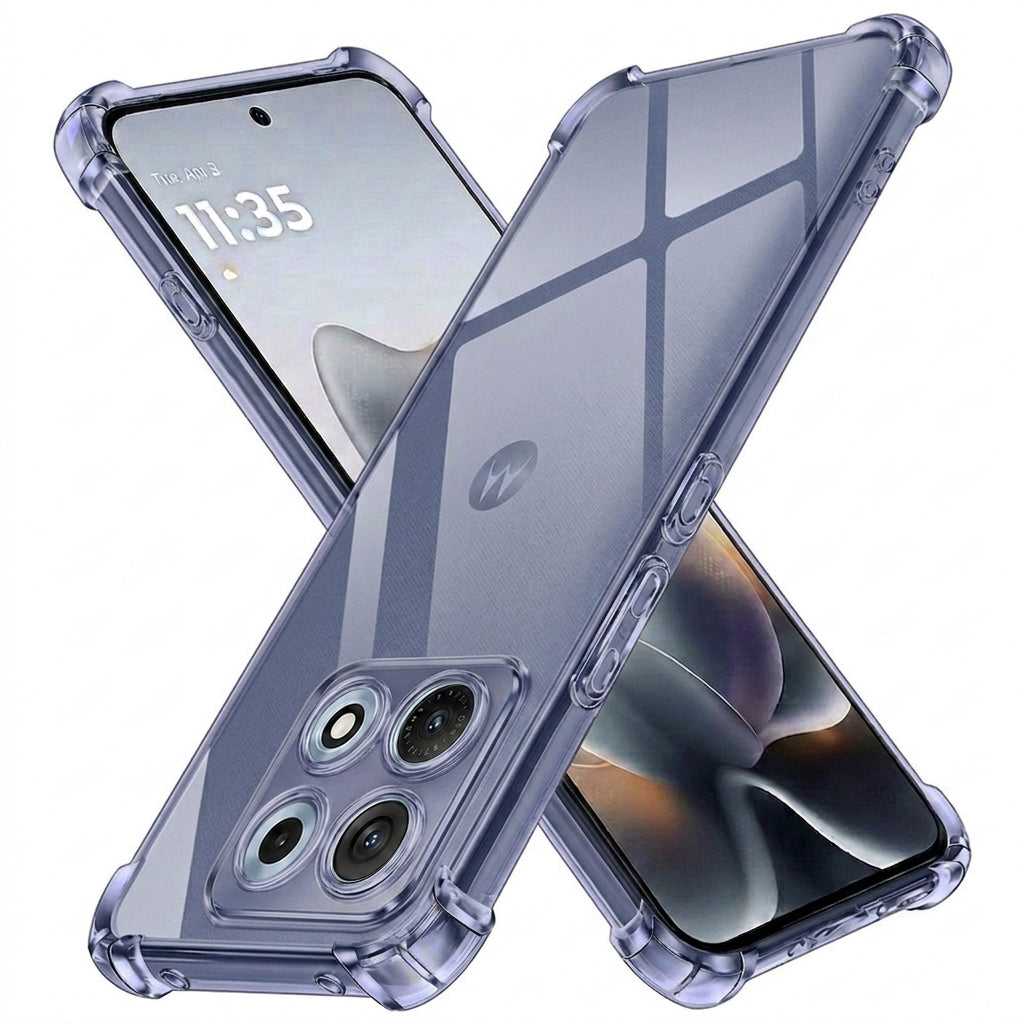Custodia per Motorola Edge 70 Max, Techsuit, Shockproof Clear, Fumè