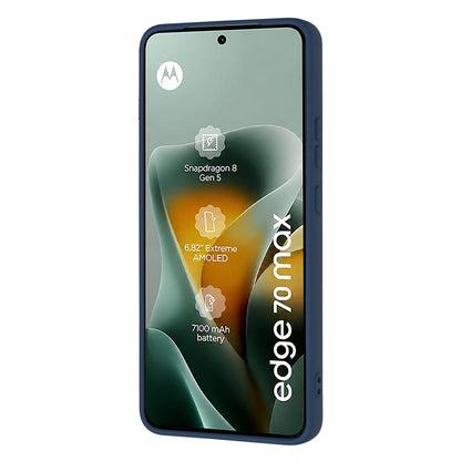 Custodia per Motorola Edge 70 Max, Techsuit, SoftFlex, Blu Navy