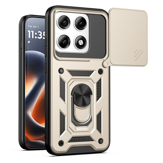 Custodia per Motorola Edge 70 Pro, Techsuit, CamShield, Dorata