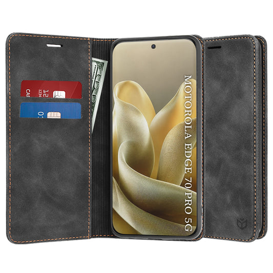 Custodia per Motorola Edge 70 Pro, Techsuit, Confy, Nera