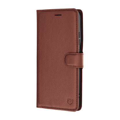 Custodia per Motorola Edge 70 Pro, Techsuit, Leather Folio, Marrone