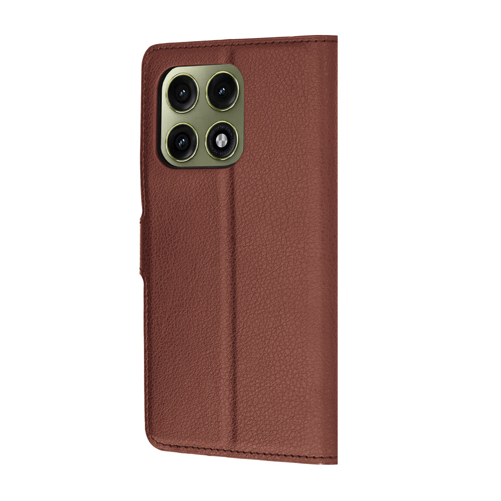 Custodia per Motorola Edge 70 Pro, Techsuit, Leather Folio, Marrone