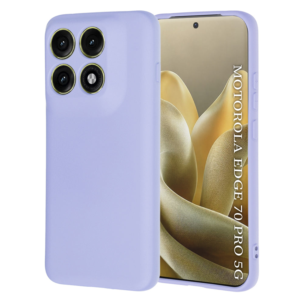 Custodia per Motorola Edge 70 Pro, Techsuit, SoftFlex, Viola Chiaro