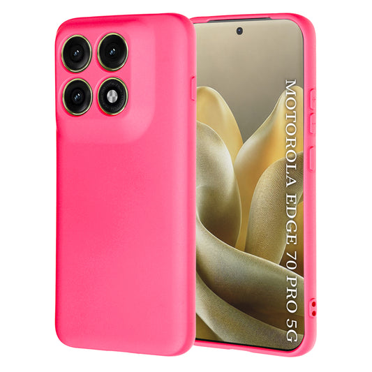 Custodia per Motorola Edge 70 Pro, Techsuit, SoftFlex, Rosa Scuro