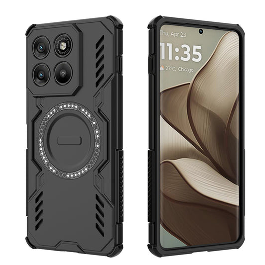 Custodia per Motorola Edge 70, Techsuit, ArmorMag, Nera