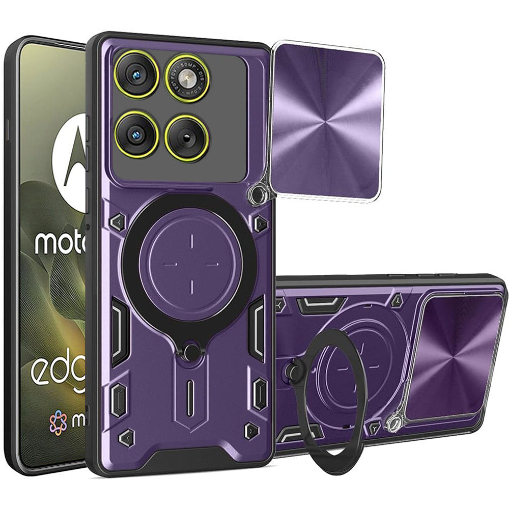 Custodia per Motorola Edge 70, Techsuit, CamGuard Pro, Viola