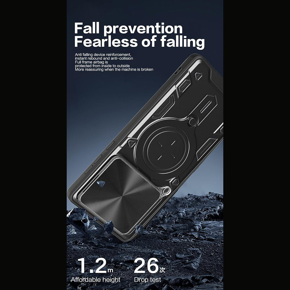 Custodia per Motorola Edge 70, Techsuit, CamGuard Pro, Viola