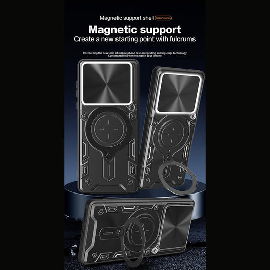 Custodia per Motorola Edge 70, Techsuit, CamGuard Pro, Nera