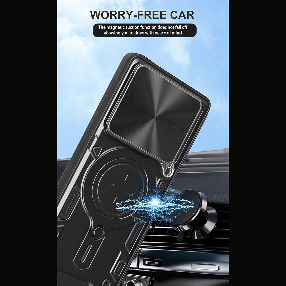 Custodia per Motorola Edge 70, Techsuit, CamGuard Pro, Rossa