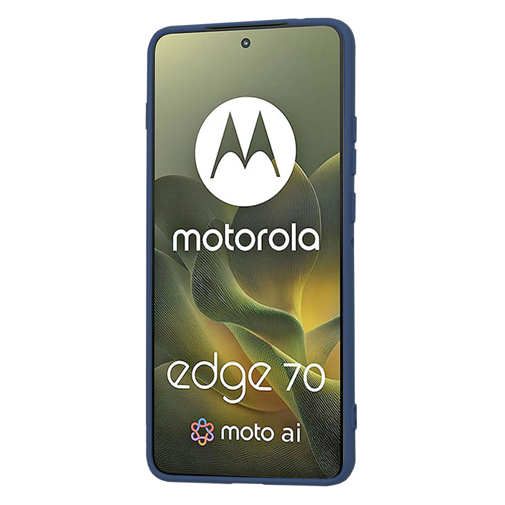 Custodia per Motorola Edge 70, Techsuit, SoftFlex, Blu Navy