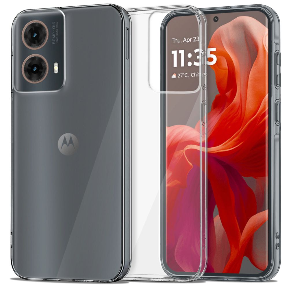 Custodia per Motorola Moto G85, Tech-Protect, Flexair, Trasparente 