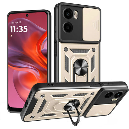 Custodia per Motorola Moto E15 / G05, Techsuit, CamShield, Dorata