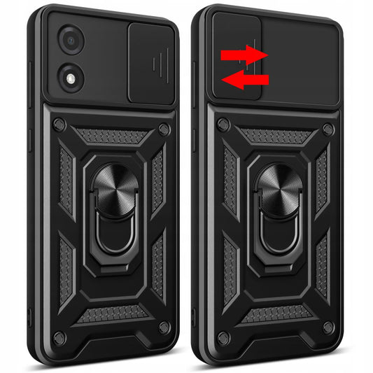 Custodia per Motorola Moto E13, Techsuit, CamShield, Nera