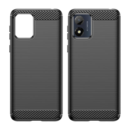 Custodia per Motorola Moto E13, Techsuit, Carbonio, Nera