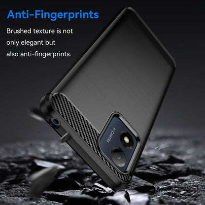 Custodia per Motorola Moto E13, Techsuit, Carbonio, Nera