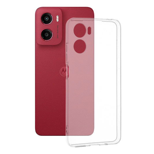 Custodia per Motorola Moto E15 / G05, Techsuit, Chiara, Trasparente