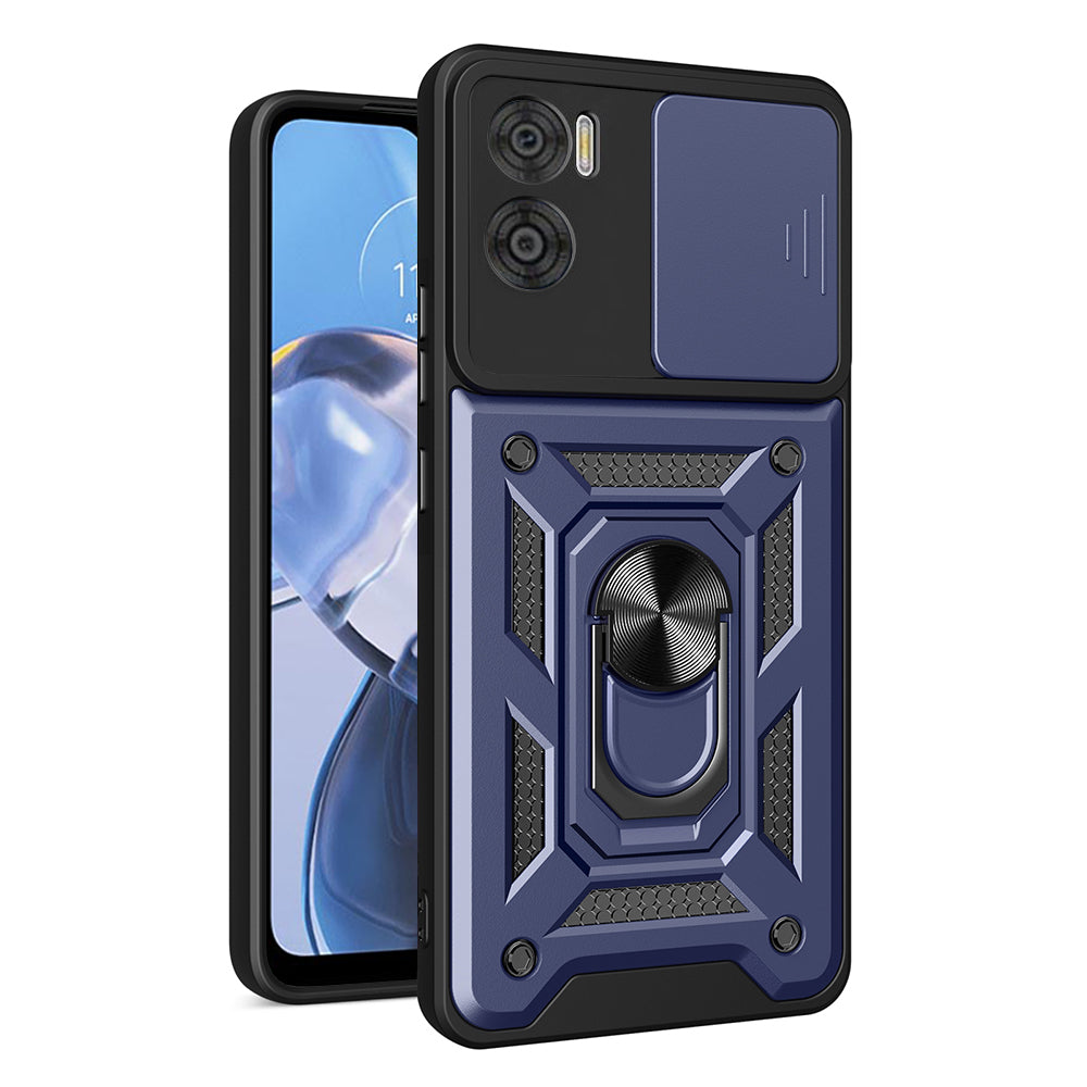 Custodia per Motorola Moto E22i / E22, Techsuit, CamShield, Blu