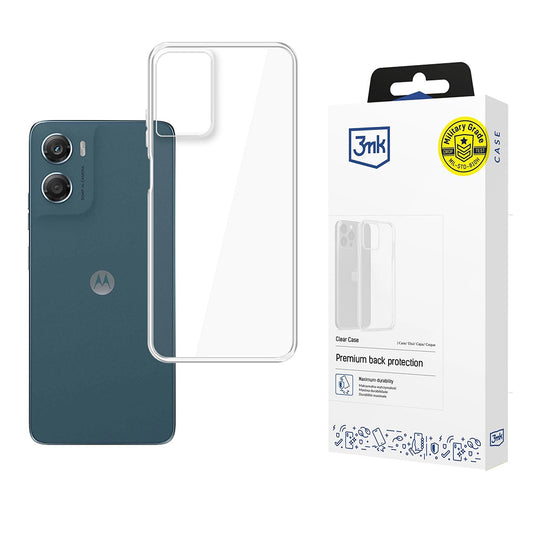 Custodia per Motorola Moto G06, 3MK, Trasparente, Trasparente