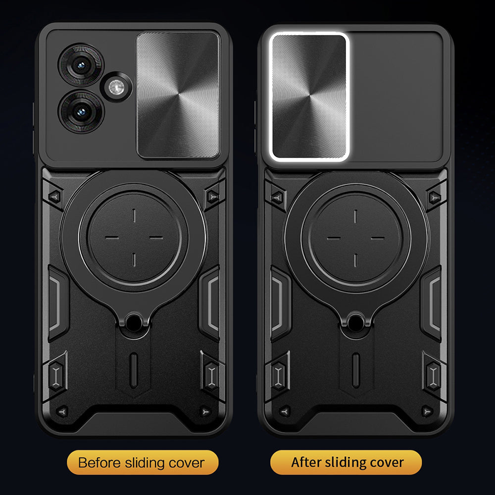 Custodia per Motorola Moto G06, Techsuit, CamGuard Pro, Rossa