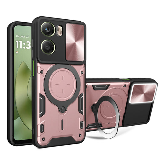 Custodia per Motorola Moto G06, Techsuit, CamGuard Pro, Rosa Dorato