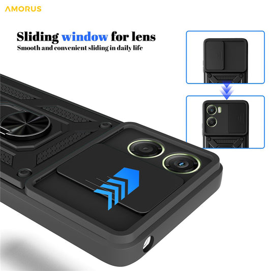 Custodia per Motorola Moto G06, Techsuit, CamShield, Dorata