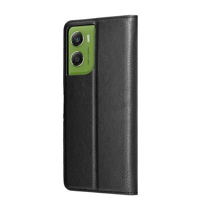 Custodia per Motorola Moto G06, Techsuit, Leather Folio, Nera
